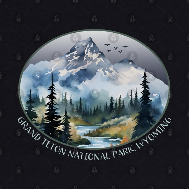 Grand Teton National Park, Wyoming Souvenir by Pine Hill Goods